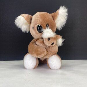 Vintage California Stuffed Toys Koala Bear Plush Holding Baby